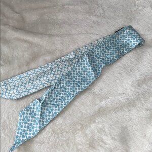 Coach Blue and White Scarf